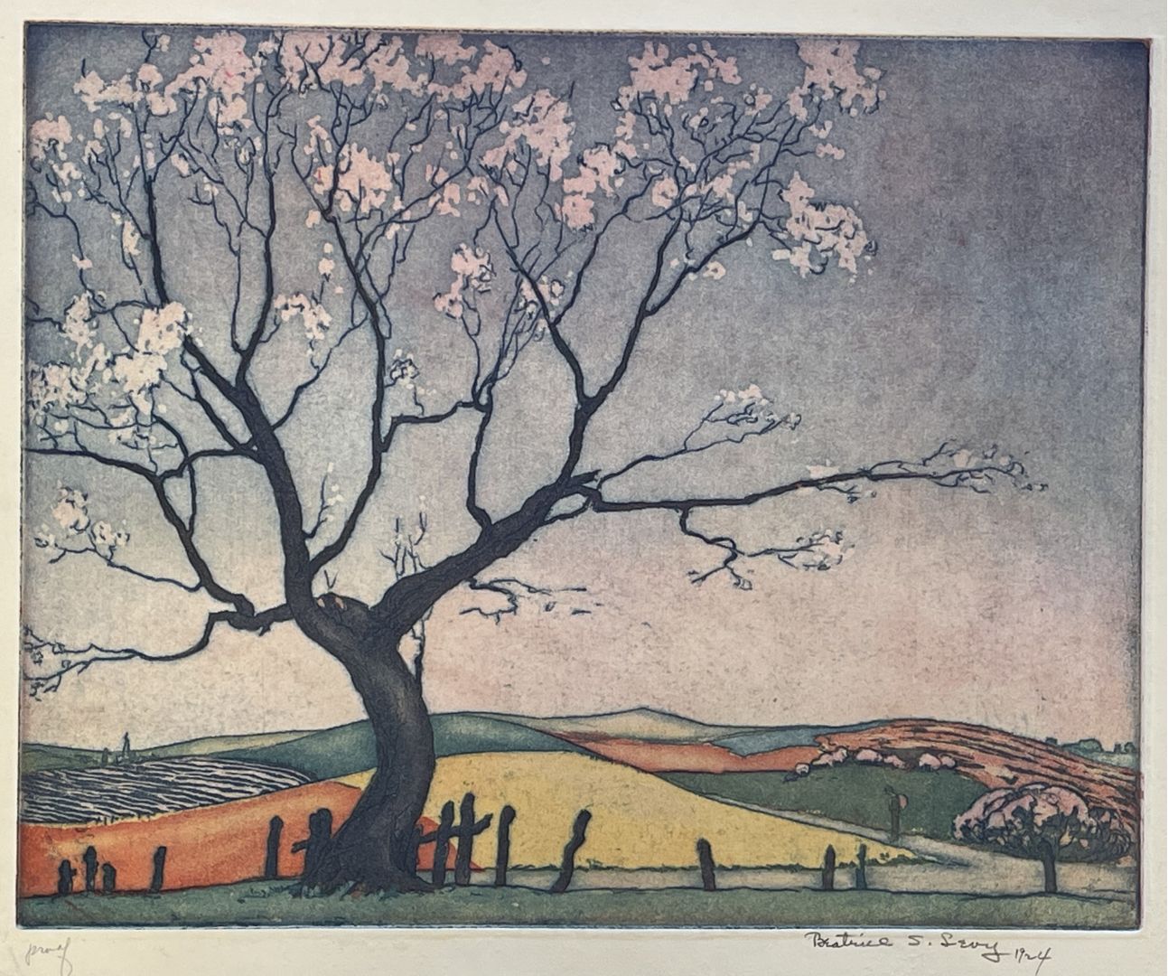 UNTITLED (LANDSCAPE WITH FLOWERING TREE)