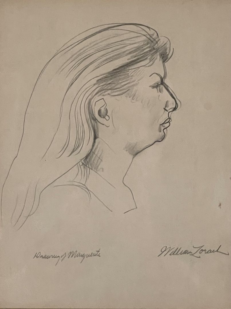 DRAWING OF MARGUERITE (PORTRAIT OF MARGUERITE ZORACH, THE ARTIST'S WIFE).