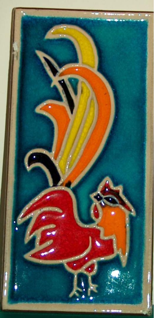 PLAQUE - ROOSTER - WEST GERMANY 1960S