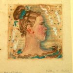 THREE MONOTYPES: GIRL WITH RIBBONS; BLUE GREEN PLUME; UNTITLED