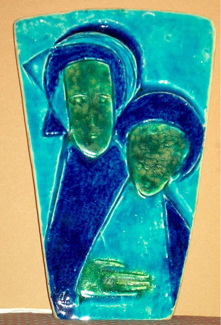 PLAQUE - MADONNA AND CHILD - WEST GERMANY 1960S