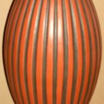 VASE - SCHEURICH - VERY TALL WITH INCISED STRIATION