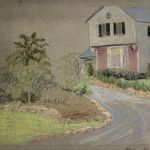 GROUP OF 35 PASTELS OF HOUSES AND SCENES IN GLOUCESTER, MASSACHSETTS