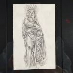 FOUR DRAWINGS AFTER CLASSICAL SCULPTURES