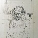 UNTITLED (SEATED WOMAN WITH HEADBAND)