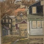 GROUP OF 35 PASTELS OF HOUSES AND SCENES IN GLOUCESTER, MASSACHSETTS
