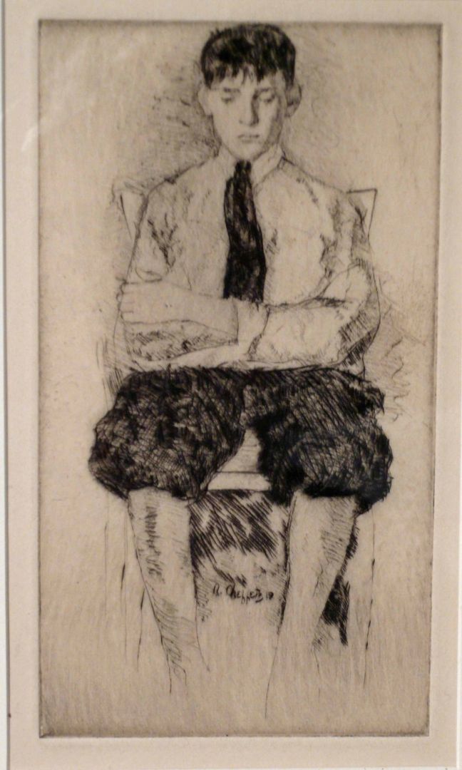 UNTITLED [BOY SEATED WITH ARMS FOLDED]
