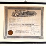 PORTRAITS OF RACING PIGEONS; CHARTER OF THE JERSEY CITY RACING CLUB, &