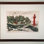 UNTITLED (LIGHTHOUSE, HOUSES AND BOATS)