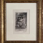 GREETINGS, 1915 or MOTHER AND CHILD AT THE WINDOW