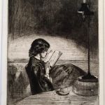 READING BY LAMPLIGHT